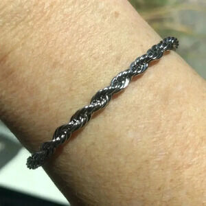 Ladies Stainless Steel Rope Adjustable Bracelet NWT